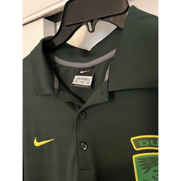 Nike Oregon Ducks NCAA Performance Dri Fit Polo Shirt 3XL Green Yellow Football - Picture 3 of 9